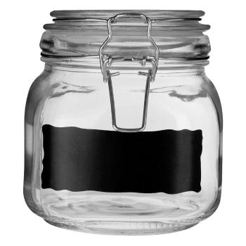 Borcan din sticlă cu etichetă de scris cu creta Premier Housewares, 900 ml