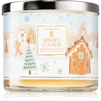 Bath & Body Works Merry Cookie lumânare parfumată 411 g