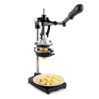 Klarstein KLARSTEIN TRIJUICER DIN OȚEL INOXIDABIL NEGRU - STORCĂTOR DE FRUCTE, TĂIERE DE MERE, FELIERE DE CARTOFI