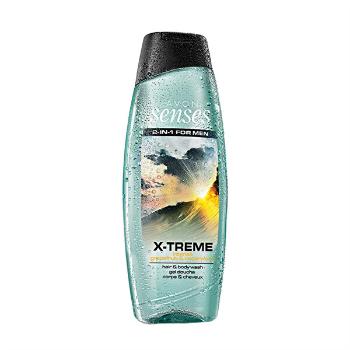Avon Gel de duș pentru corp și păr de bărbați X-Treme Senses (Hair&Body Wash Gel) 500 ml