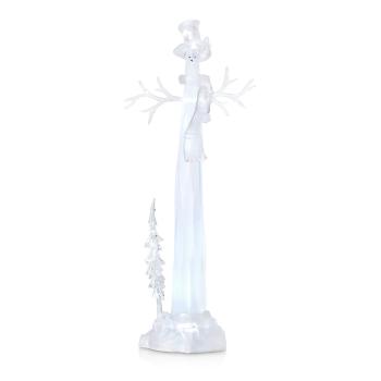 Decorațiune luminoasă cu LED Markslöjd Izy, înălțime 34 cm, alb