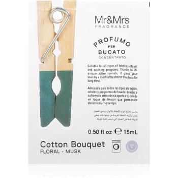 Mr & Mrs Fragrance Laundry Cotton Bouquet parfum concentrat pentru mașina de spălat 15 ml