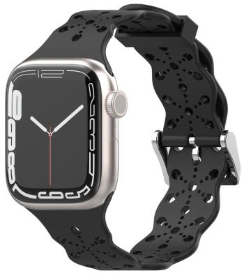 4wrist Curea de silicon pentru Apple Watch - 42/44/45/49 mm Black