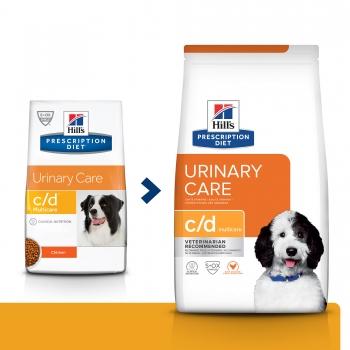 HILL'S Prescription Diet c/d Urinary Care, Pui, dietă veterinară câini, hrană uscată, sistem urinar, 1.5kg