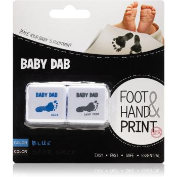 Baby Dab Foot & Hand Print cerneală pentru amprente copii 2 pc Blue & Grey 2 buc