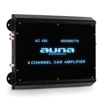 Auna Amplificator de mașină W2-AC400 4 Canale, 4000W,LED