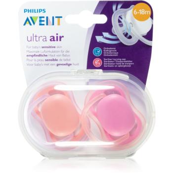 Philips Avent Soother Ultra Air 6-18 m suzetă Pink 2 buc