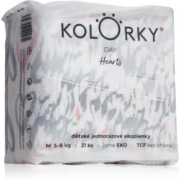 Kolorky Day Hearts scutece ECO marimea M 5-8 Kg 21 buc