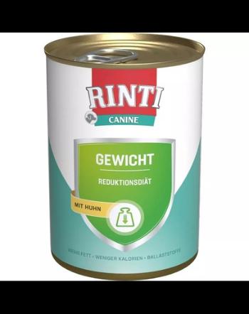 RINTI Canine Weight chicken 400 g controlul greutatii cainilor, cu pui