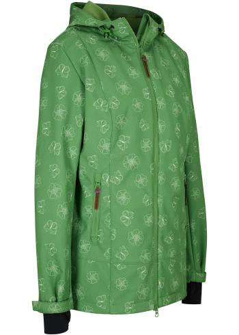 Geacă din softshell, print floral