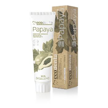 Ecodenta BIO pasta de dinți pentru albire cu extract de papaya(Certified Organic Whitening Toothpaste) 100 ml