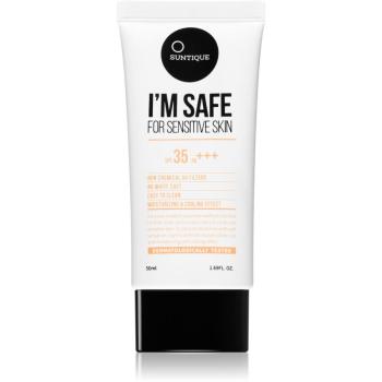 SUNTIQUE I'M SAFE For Sensitive Skin protecție solară minerală 100% pentru față și corp SPF 35 50 ml