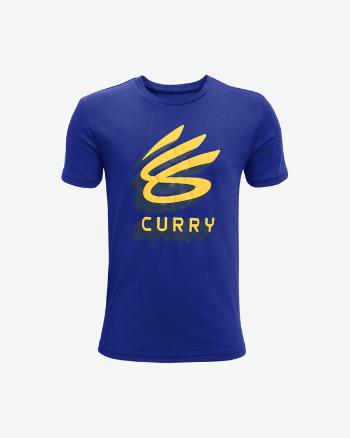 Under Armour Curry Logo Tricou pentru copii Albastru