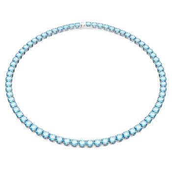 Swarovski Colier strălucitor cu zirconi albaștri Matrix Tennis 5661187