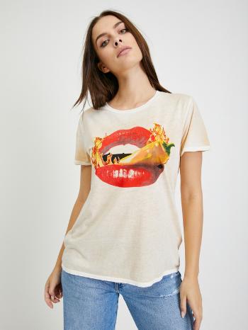 Guess Habanero Lips Easy Tricou Galben