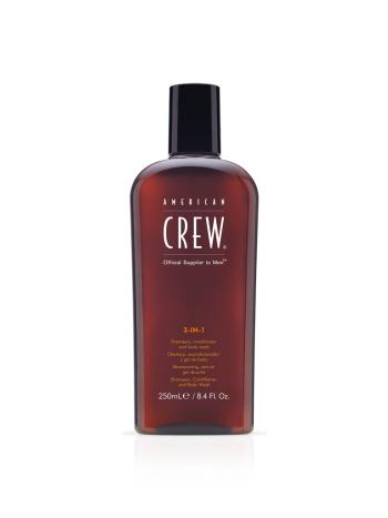 american Crew Produs multifuncțional pentru păr și corp (3-in-1 Shampoo, Conditioner And Body Wash) 1000 ml