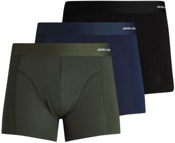 Jack&Jones 3 PACK -boxeri pentru bărbați JACBASIC 12198852 Pădure de noapte L