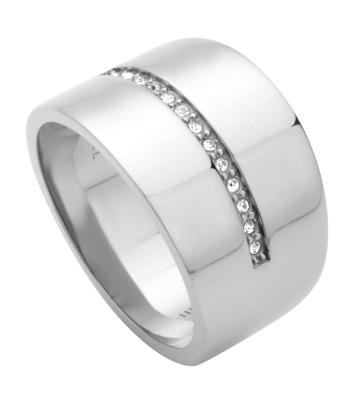 Esprit Inel stilat din oțel cu zirconii ESRG01002100 53 mm