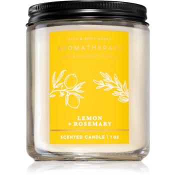 Bath & Body Works Lemon + Rosemary lumânare parfumată 198 g