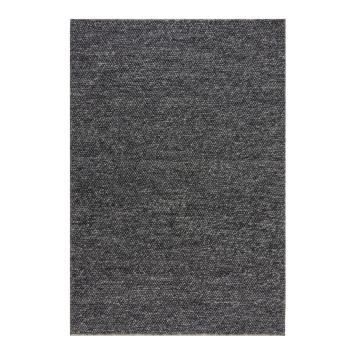 Covor din lână Flair Rugs Minerals, 80 x 150 cm, gri închis