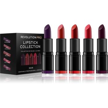 Revolution PRO Lipstick Collection set de rujuri 5 bucati culoare Noir 5 buc