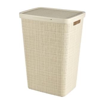 Coș de rufe Curver Jute, 58 l, alb