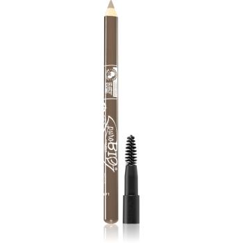 puroBIO Cosmetics Eyebrow Pencil creion pentru sprancene culoare 28 Dark Dove Gray 1,3 g