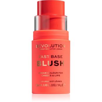 Makeup Revolution Fast Base balsam tonic  pentru buze si obraji culoare Bloom 14 g