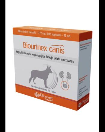 BIOWET Biourinex Canis capsule pentru caini care sustin functiile sistemului urinar 45 buc.