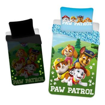 Lenjerie de pat pentru copii din bumbac fosforescentă  140x200 cm Paw Patrol - Jerry Fabrics