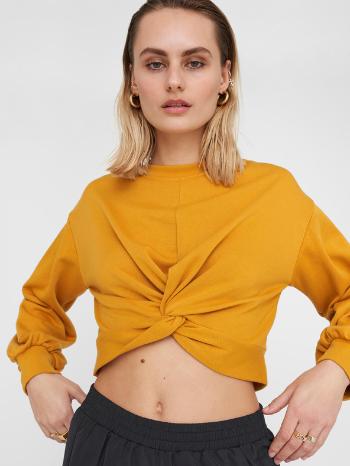 Noisy May Nero Crop top Galben