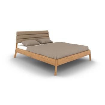 Pat matrimonial în culoare naturală din lemn   de stejar 180x200 cm Twig – The Beds