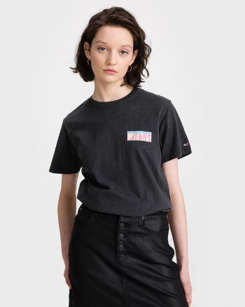 Tommy Jeans Tricou Negru Gri