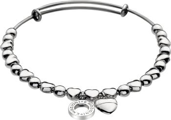 Hot Diamonds Brățară din oțel Emozioni Silver Heart Bangle DC094