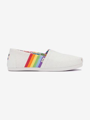 TOMS Unity Rainbow Slip On Alb