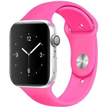 4wrist Curea de silicon pentru Apple Watch - Barbie Pink 38/40 mm -S/M