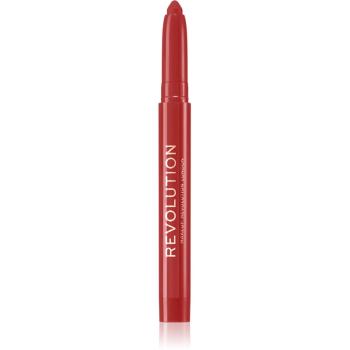 Makeup Revolution Velvet Kiss Ruj crema hidratant in creion culoare Ruby 1.2 g