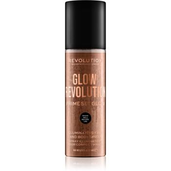 Makeup Revolution Glow Revolution spray iluminator pentru față și corp culoare Timeless Bronze 200 ml