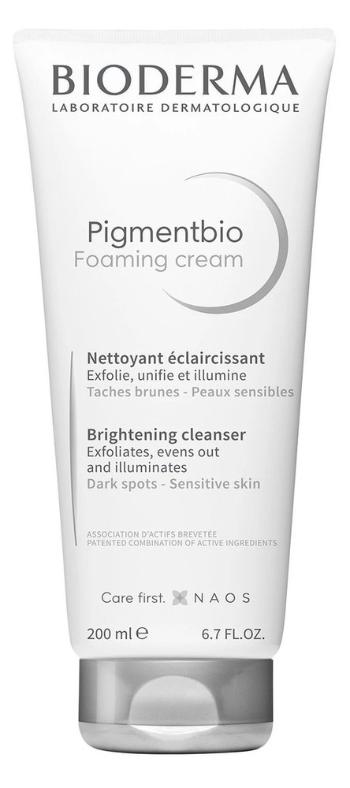 Bioderma Cremă de curățare împotriva petelor întunecate Pigmentbio Foaming Cream (Brightening Cleanser) 200 ml