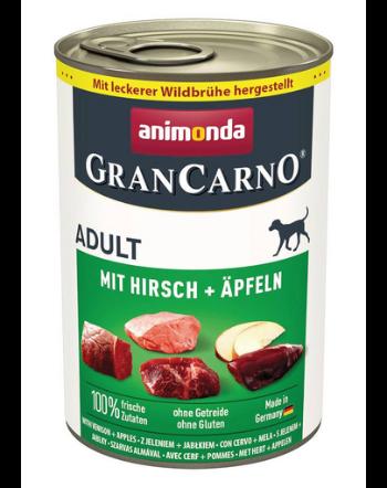 ANIMONDA GranCarno Adult Conserve caine, cu vanat si mere 12x400 g