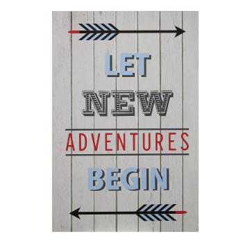 Tablou pentru copii 30x45 cm Let New Adventures Begin – Premier Housewares