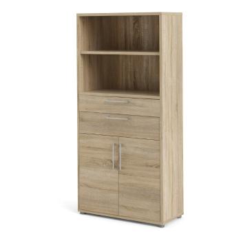 Bibliotecă modulară  cu aspect de lemn de stejar 89x189 cm Prima – Tvilum