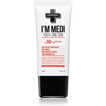 SUNTIQUE I'M MEDI 100% Zinc Sunscreen crema protectoare cu minerale pentru piele sensibilă SPF 50+ 50 ml