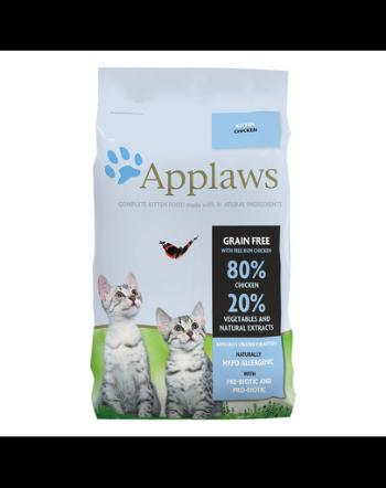 APPLAWS Cat Kitten Chicken 6 kg (3x2 kg) Mancare pisoi, cu pui