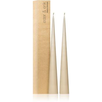 ester & erik cone candles nougat note (no. 18) lumanare 2x37 cm
