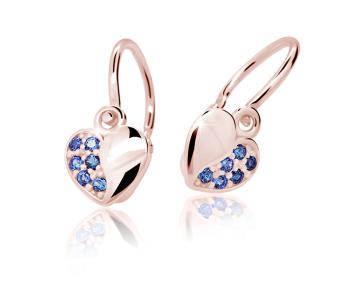 Cutie Jewellery Cercei pentru copii din aur roz C2160-10-X-4 albastru