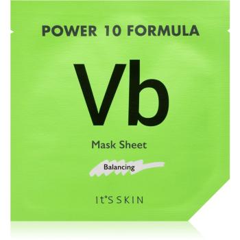 It´s Skin Power 10 Formula VB Effector mască textilă nutritivă  pentru tenul gras, predispus la acnee 25 g