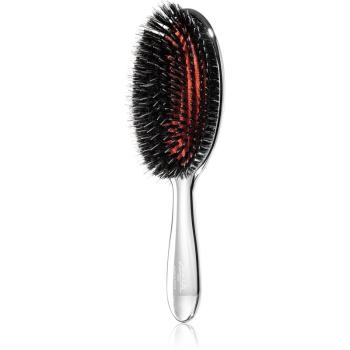 Janeke Chromium Line Air-Cushioned Brush with Bristles and Nylon Reinforcement perie ovală pentru păr 22 x 7 cm