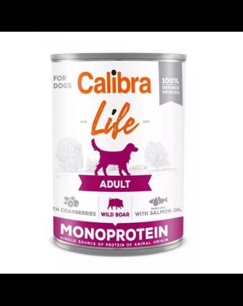 CALIBRA Dog Life Adult Wild boar with Cranberries 400 g mistret si merisor, hrana caini