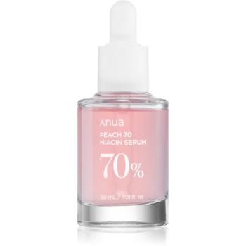 Anua Peach 70% Niacin Serum ser hidratant pentru stralucire pentru pori dilatati si riduri 30 ml